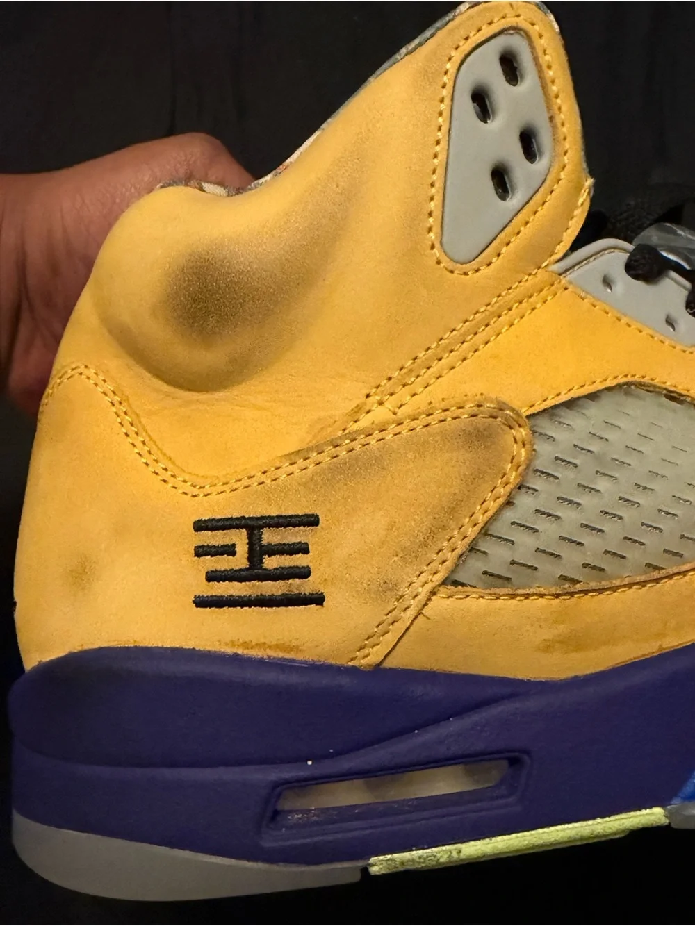 Jordan Men’s Sneakers in Yellow, Red & Purple Accent